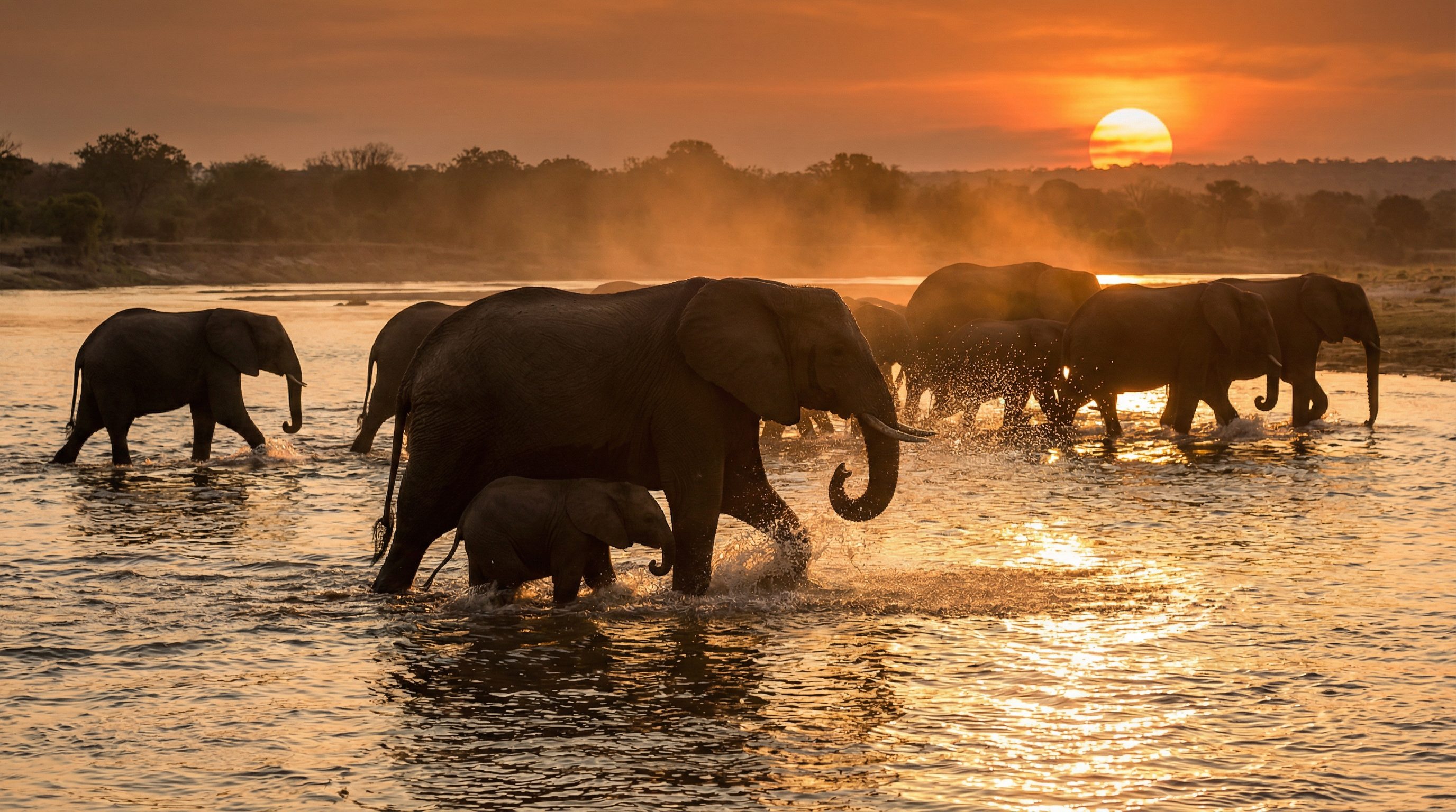98堂视频：非洲象群迁徙视频