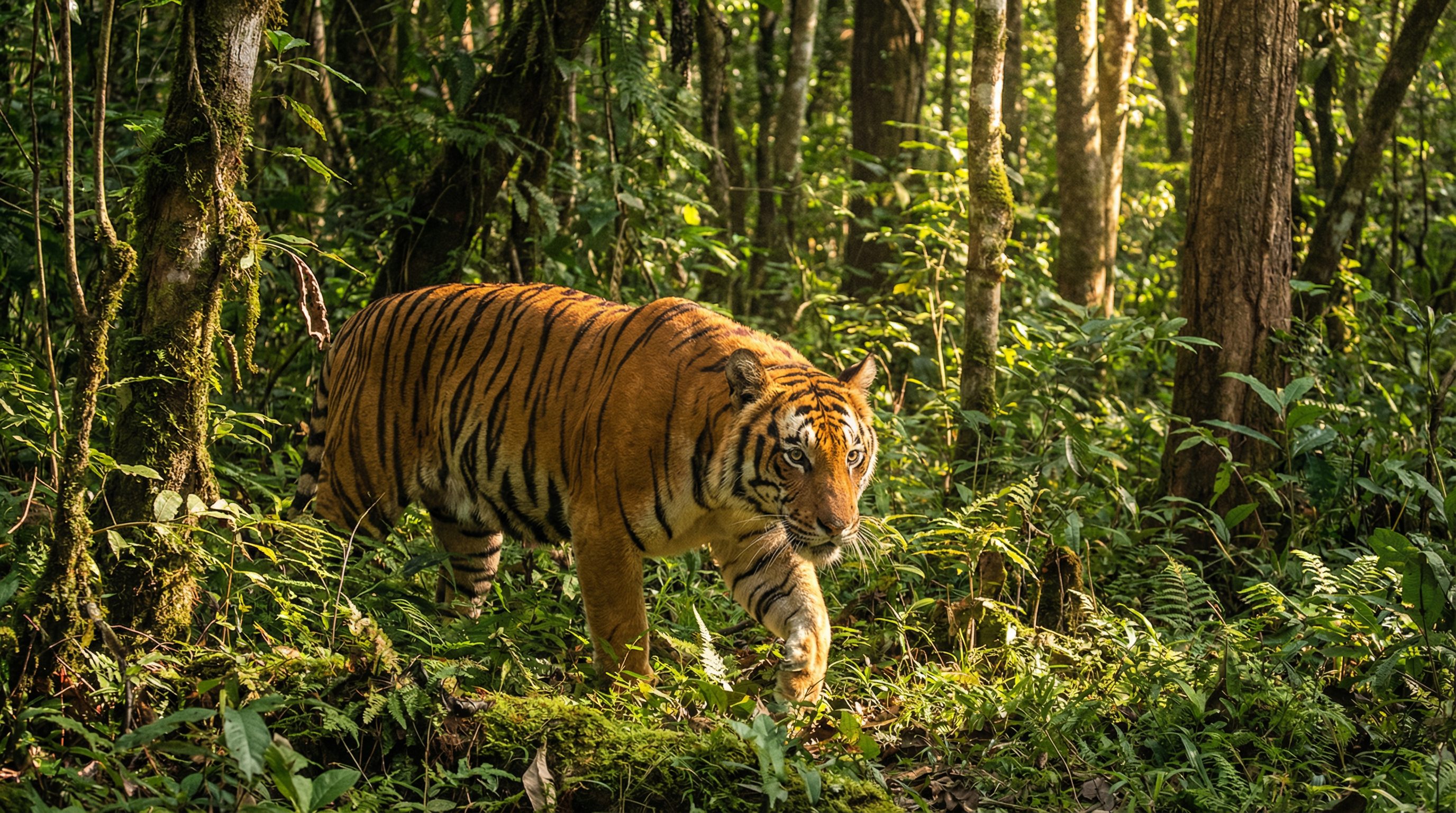 98堂视频：孟加拉虎丛林巡视视频